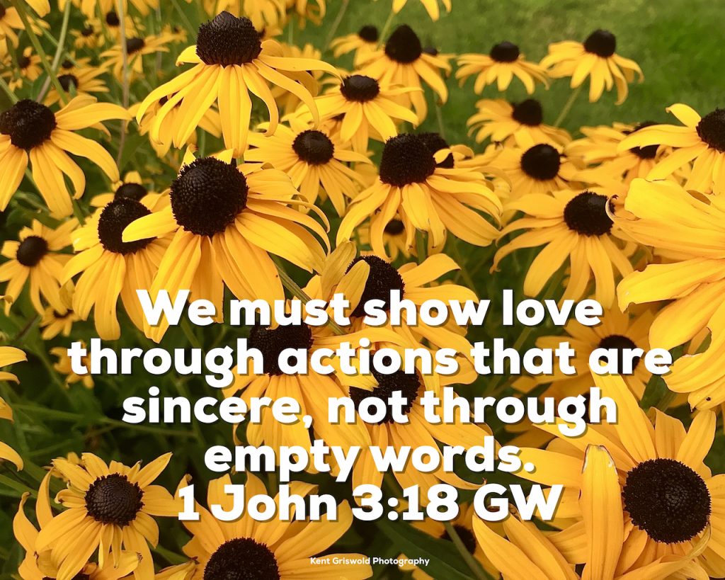 Actions - 1 John 3:18