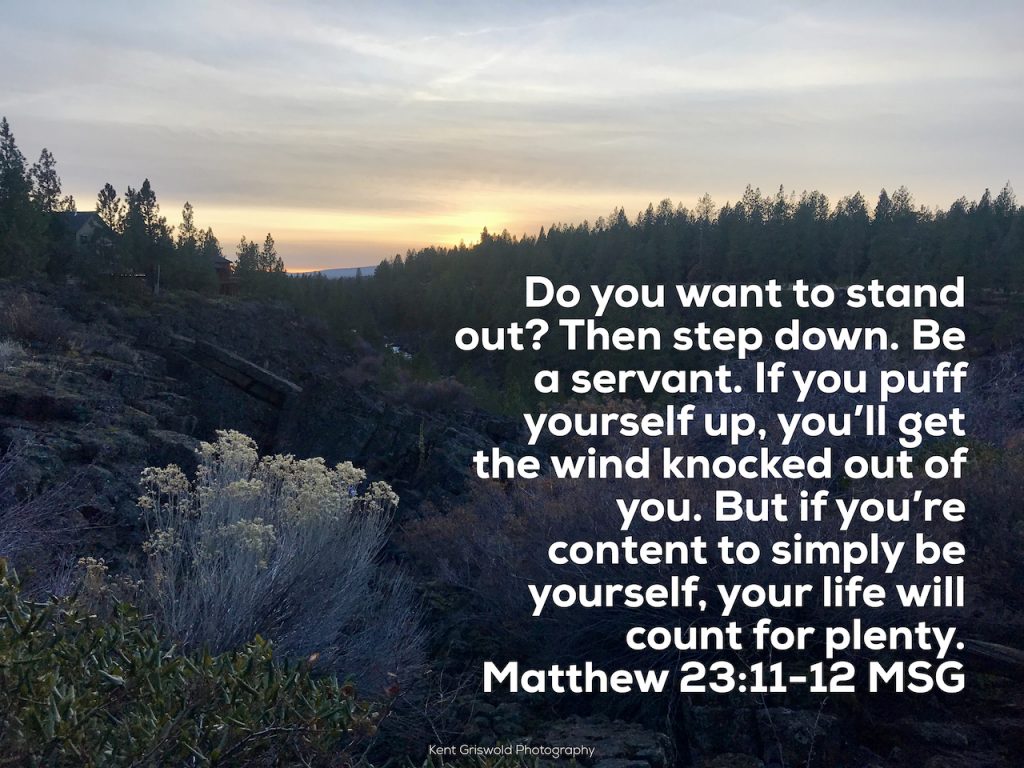 Be Yourself - Matthew 23:11-12